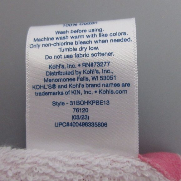 The Big One® Disney's Kids 28”x58” Beach Towel Pink Orange Yellow Tie Dyed NWT - Picture 6 of 6